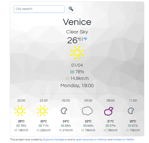 Weather App in React